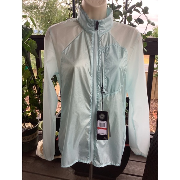 🩵 NEW🩵Under Armour Run 🏃‍♀️ Impasse Windbreaker Jacket - Picture 4 of 15